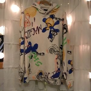NEW, UNISEX GRAPHIC HOODIE SIZE 2XL (50-52) OVERSIZED FIT.